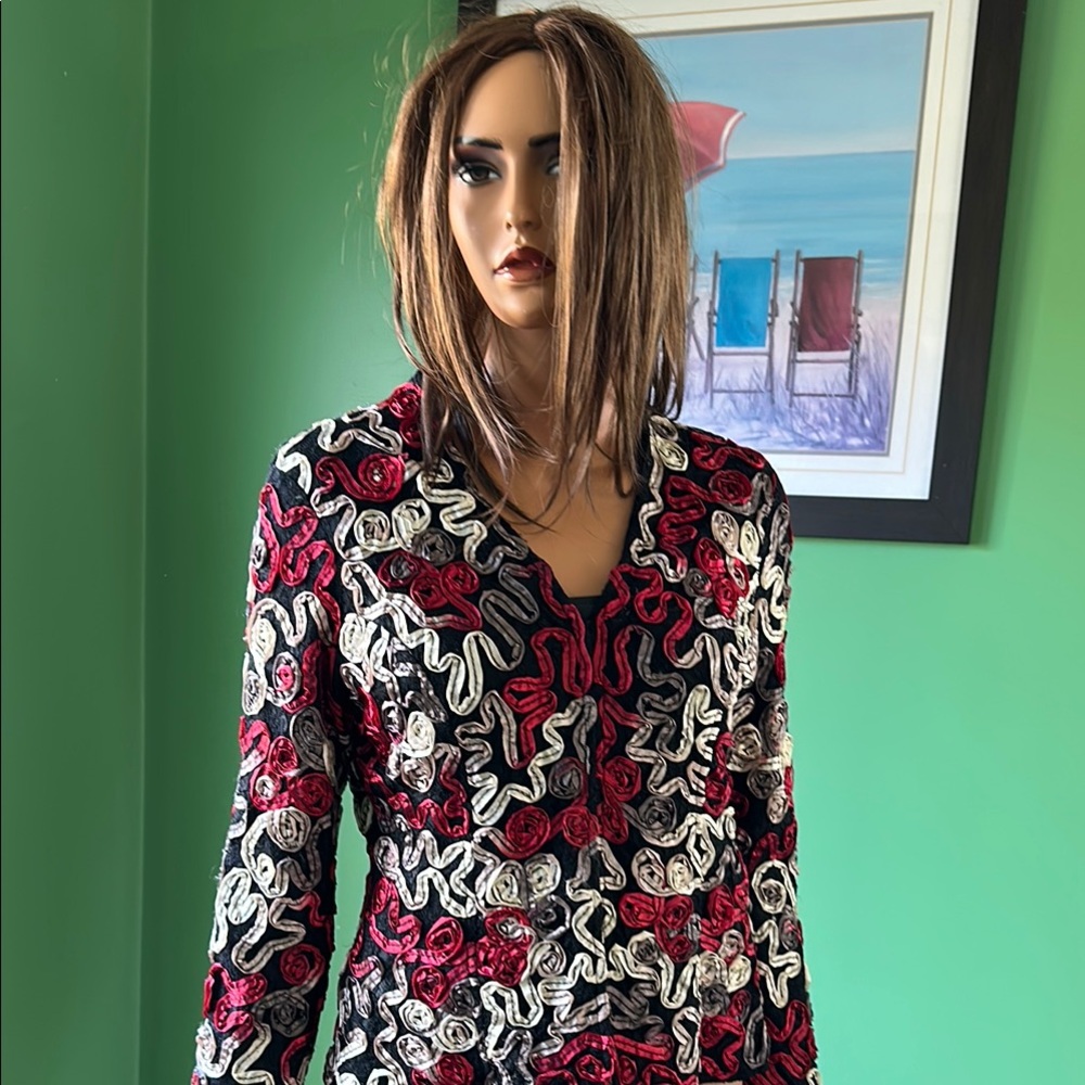 🌸🌸 EUC Vintage Elegant Multicolor Women's Jacket🌸🌸